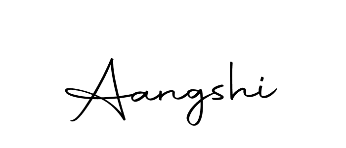 Use a signature maker to create a handwritten signature online. With this signature software, you can design (Autography-DOLnW) your own signature for name Aangshi. Aangshi signature style 10 images and pictures png