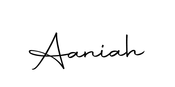 Design your own signature with our free online signature maker. With this signature software, you can create a handwritten (Autography-DOLnW) signature for name Aaniah. Aaniah signature style 10 images and pictures png