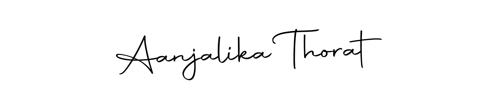 Create a beautiful signature design for name Aanjalika Thorat. With this signature (Autography-DOLnW) fonts, you can make a handwritten signature for free. Aanjalika Thorat signature style 10 images and pictures png