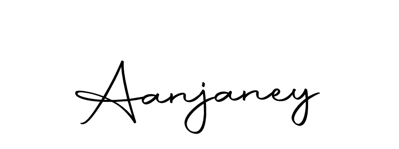 How to make Aanjaney signature? Autography-DOLnW is a professional autograph style. Create handwritten signature for Aanjaney name. Aanjaney signature style 10 images and pictures png