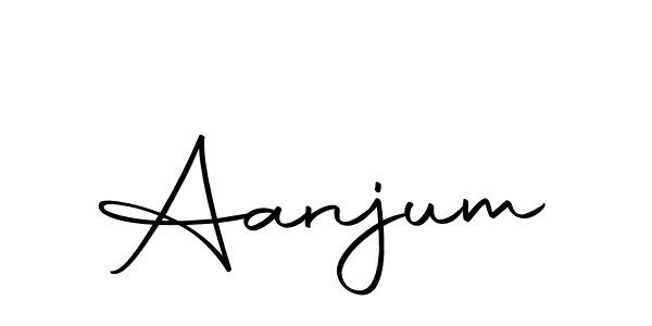 Use a signature maker to create a handwritten signature online. With this signature software, you can design (Autography-DOLnW) your own signature for name Aanjum. Aanjum signature style 10 images and pictures png