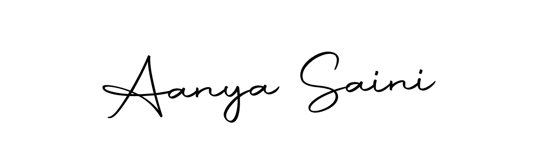 The best way (Autography-DOLnW) to make a short signature is to pick only two or three words in your name. The name Aanya Saini include a total of six letters. For converting this name. Aanya Saini signature style 10 images and pictures png