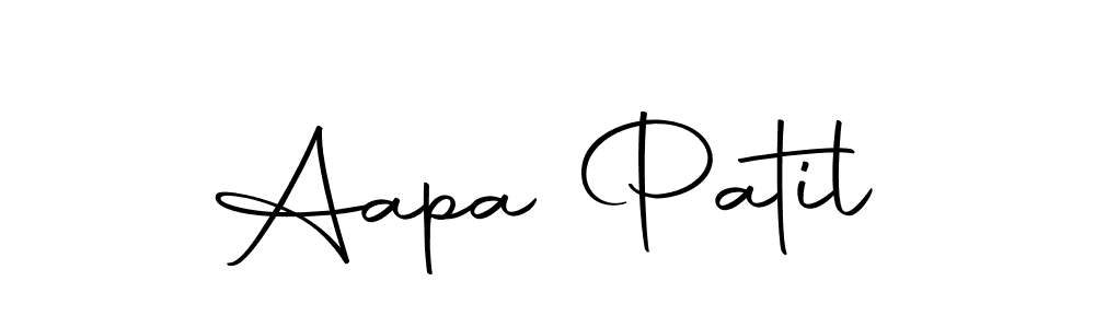 Create a beautiful signature design for name Aapa Patil. With this signature (Autography-DOLnW) fonts, you can make a handwritten signature for free. Aapa Patil signature style 10 images and pictures png