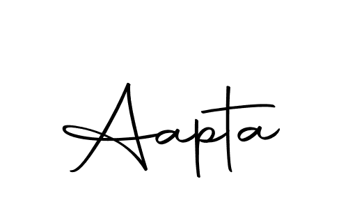 Use a signature maker to create a handwritten signature online. With this signature software, you can design (Autography-DOLnW) your own signature for name Aapta. Aapta signature style 10 images and pictures png