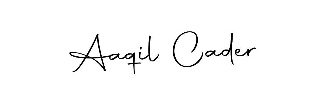 Make a beautiful signature design for name Aaqil Cader. Use this online signature maker to create a handwritten signature for free. Aaqil Cader signature style 10 images and pictures png