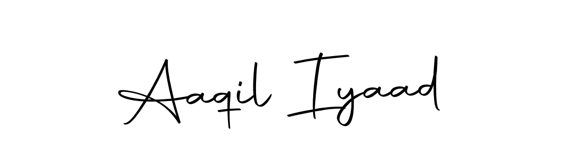 The best way (Autography-DOLnW) to make a short signature is to pick only two or three words in your name. The name Aaqil Iyaad include a total of six letters. For converting this name. Aaqil Iyaad signature style 10 images and pictures png