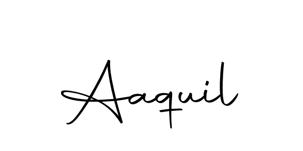 Design your own signature with our free online signature maker. With this signature software, you can create a handwritten (Autography-DOLnW) signature for name Aaquil. Aaquil signature style 10 images and pictures png