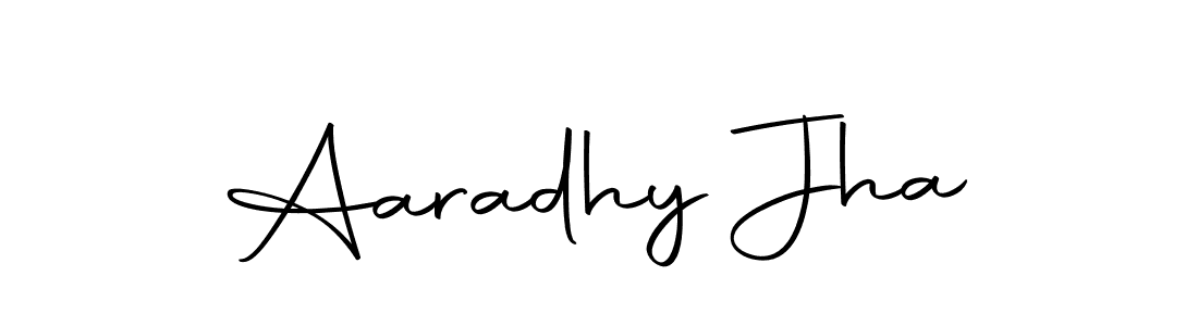 Aaradhy Jha stylish signature style. Best Handwritten Sign (Autography-DOLnW) for my name. Handwritten Signature Collection Ideas for my name Aaradhy Jha. Aaradhy Jha signature style 10 images and pictures png