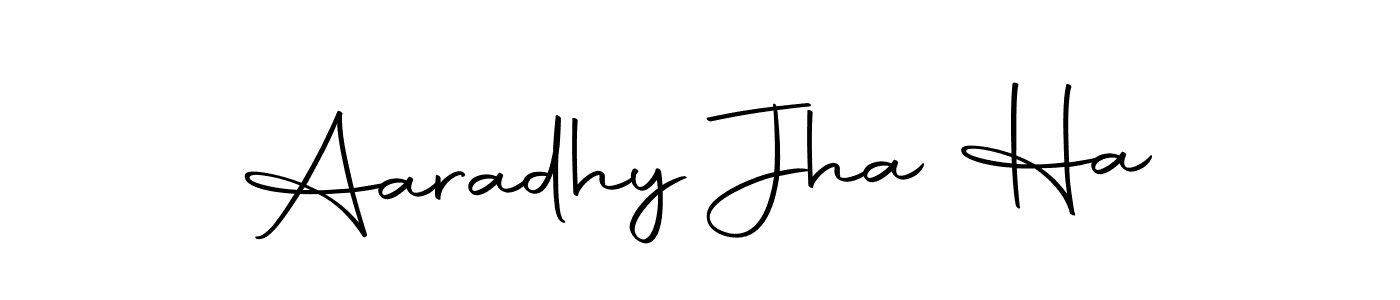 Make a beautiful signature design for name Aaradhy Jha Ha. With this signature (Autography-DOLnW) style, you can create a handwritten signature for free. Aaradhy Jha Ha signature style 10 images and pictures png