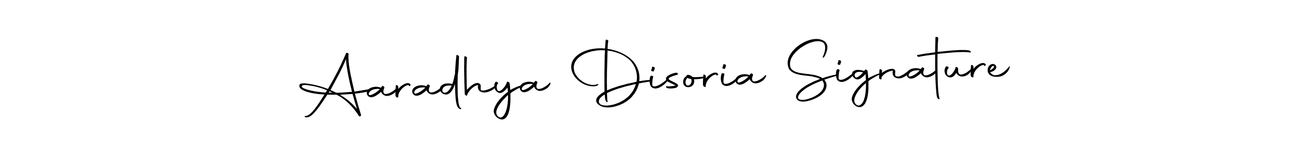 Make a beautiful signature design for name Aaradhya Disoria Signature. With this signature (Autography-DOLnW) style, you can create a handwritten signature for free. Aaradhya Disoria Signature signature style 10 images and pictures png