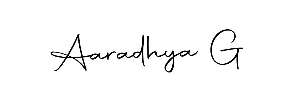 You can use this online signature creator to create a handwritten signature for the name Aaradhya G. This is the best online autograph maker. Aaradhya G signature style 10 images and pictures png