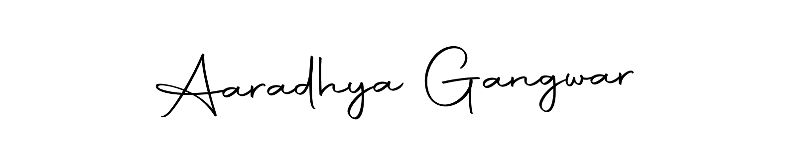 Design your own signature with our free online signature maker. With this signature software, you can create a handwritten (Autography-DOLnW) signature for name Aaradhya Gangwar. Aaradhya Gangwar signature style 10 images and pictures png