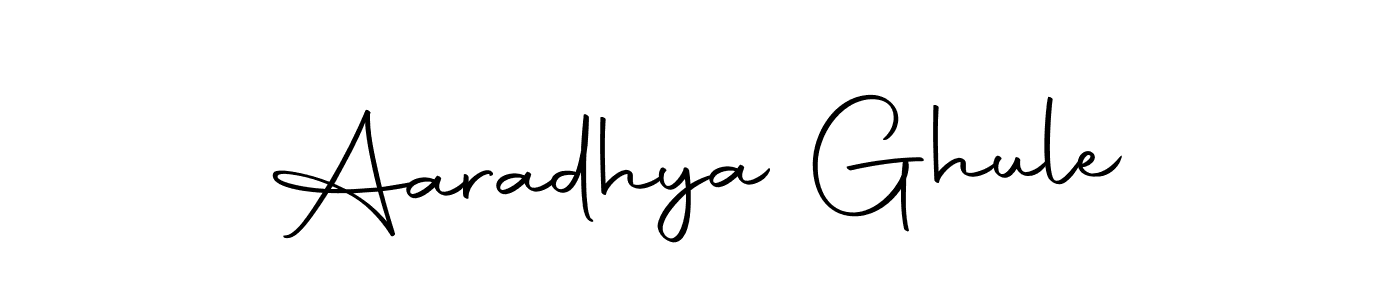 Design your own signature with our free online signature maker. With this signature software, you can create a handwritten (Autography-DOLnW) signature for name Aaradhya Ghule. Aaradhya Ghule signature style 10 images and pictures png