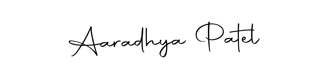 Make a beautiful signature design for name Aaradhya Patel. With this signature (Autography-DOLnW) style, you can create a handwritten signature for free. Aaradhya Patel signature style 10 images and pictures png