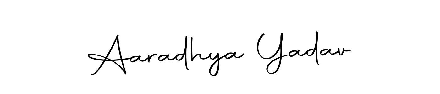 Create a beautiful signature design for name Aaradhya Yadav. With this signature (Autography-DOLnW) fonts, you can make a handwritten signature for free. Aaradhya Yadav signature style 10 images and pictures png