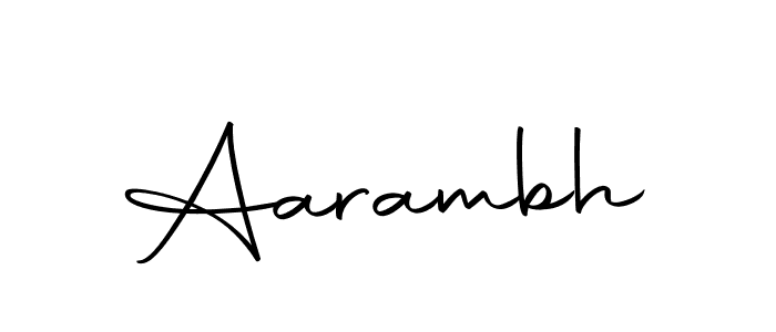 Make a beautiful signature design for name Aarambh. With this signature (Autography-DOLnW) style, you can create a handwritten signature for free. Aarambh signature style 10 images and pictures png