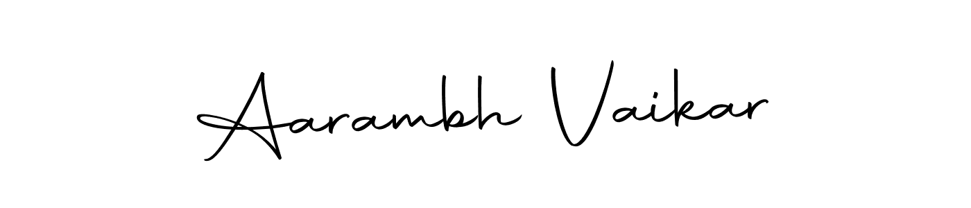 Use a signature maker to create a handwritten signature online. With this signature software, you can design (Autography-DOLnW) your own signature for name Aarambh Vaikar. Aarambh Vaikar signature style 10 images and pictures png