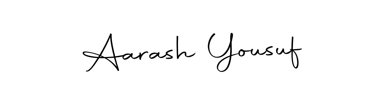 How to make Aarash Yousuf signature? Autography-DOLnW is a professional autograph style. Create handwritten signature for Aarash Yousuf name. Aarash Yousuf signature style 10 images and pictures png