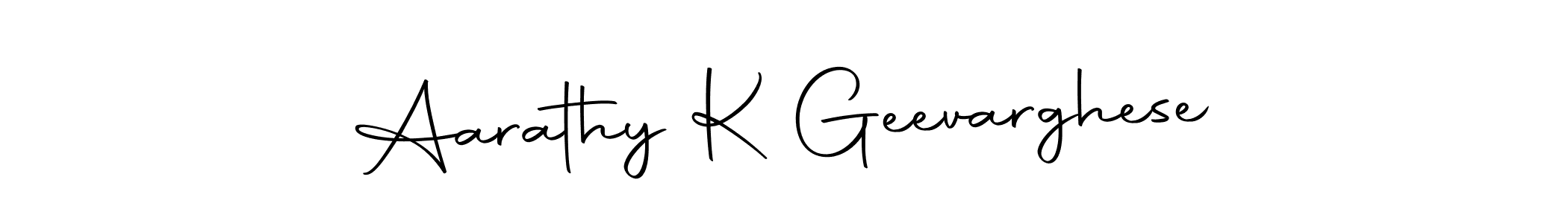 Design your own signature with our free online signature maker. With this signature software, you can create a handwritten (Autography-DOLnW) signature for name Aarathy K Geevarghese. Aarathy K Geevarghese signature style 10 images and pictures png