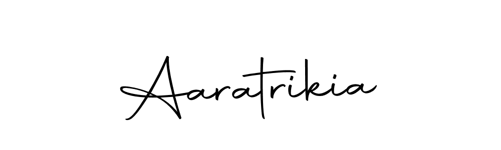 Use a signature maker to create a handwritten signature online. With this signature software, you can design (Autography-DOLnW) your own signature for name Aaratrikia. Aaratrikia signature style 10 images and pictures png