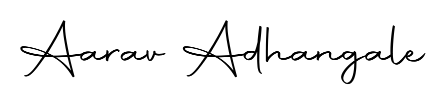 Achieve flawless digital penmanship with Aarav Adhangale name in Autography-DOLnW font. The perfect tool for creating online signatures. Aarav Adhangale signature style 10 images and pictures png