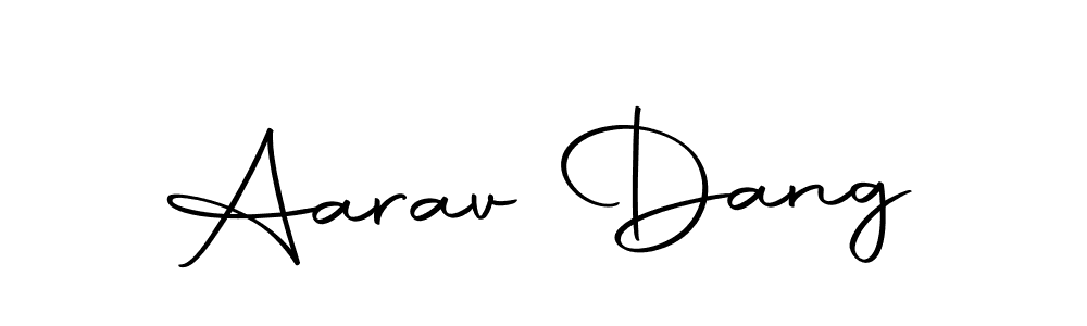 You should practise on your own different ways (Autography-DOLnW) to write your name (Aarav Dang) in signature. don't let someone else do it for you. Aarav Dang signature style 10 images and pictures png