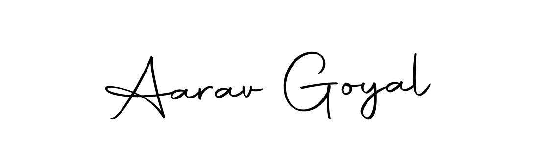 The best way (Autography-DOLnW) to make a short signature is to pick only two or three words in your name. The name Aarav Goyal include a total of six letters. For converting this name. Aarav Goyal signature style 10 images and pictures png