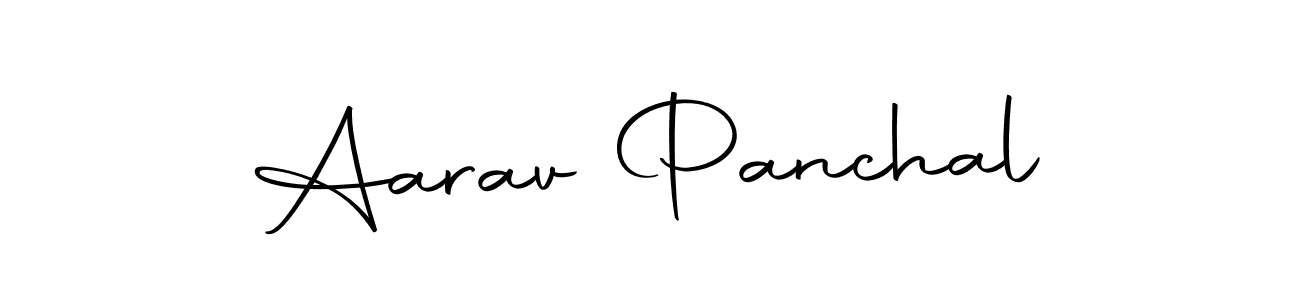 How to make Aarav Panchal name signature. Use Autography-DOLnW style for creating short signs online. This is the latest handwritten sign. Aarav Panchal signature style 10 images and pictures png