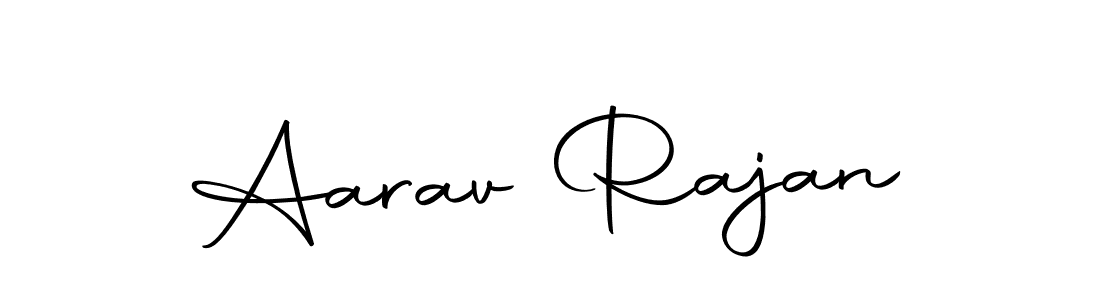 Create a beautiful signature design for name Aarav Rajan. With this signature (Autography-DOLnW) fonts, you can make a handwritten signature for free. Aarav Rajan signature style 10 images and pictures png