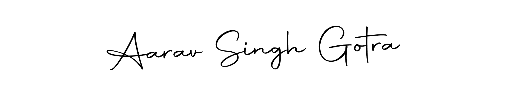 You should practise on your own different ways (Autography-DOLnW) to write your name (Aarav Singh Gotra) in signature. don't let someone else do it for you. Aarav Singh Gotra signature style 10 images and pictures png