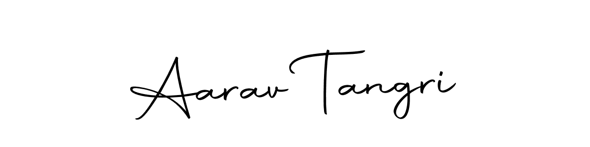 Create a beautiful signature design for name Aarav Tangri. With this signature (Autography-DOLnW) fonts, you can make a handwritten signature for free. Aarav Tangri signature style 10 images and pictures png