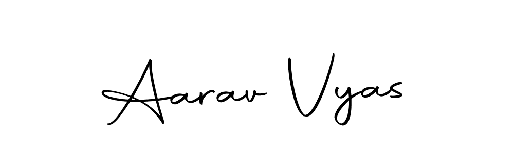 How to make Aarav Vyas signature? Autography-DOLnW is a professional autograph style. Create handwritten signature for Aarav Vyas name. Aarav Vyas signature style 10 images and pictures png