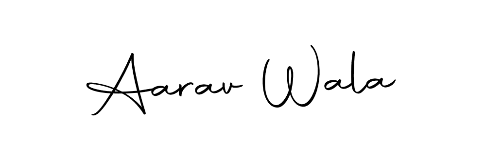 How to make Aarav Wala name signature. Use Autography-DOLnW style for creating short signs online. This is the latest handwritten sign. Aarav Wala signature style 10 images and pictures png