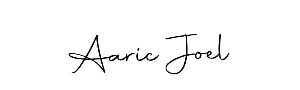 Make a beautiful signature design for name Aaric Joel. With this signature (Autography-DOLnW) style, you can create a handwritten signature for free. Aaric Joel signature style 10 images and pictures png