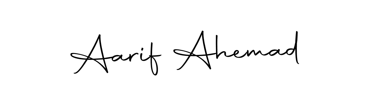 Make a beautiful signature design for name Aarif Ahemad. With this signature (Autography-DOLnW) style, you can create a handwritten signature for free. Aarif Ahemad signature style 10 images and pictures png