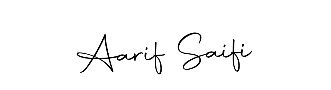 Create a beautiful signature design for name Aarif Saifi. With this signature (Autography-DOLnW) fonts, you can make a handwritten signature for free. Aarif Saifi signature style 10 images and pictures png