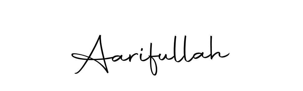 Make a beautiful signature design for name Aarifullah. With this signature (Autography-DOLnW) style, you can create a handwritten signature for free. Aarifullah signature style 10 images and pictures png