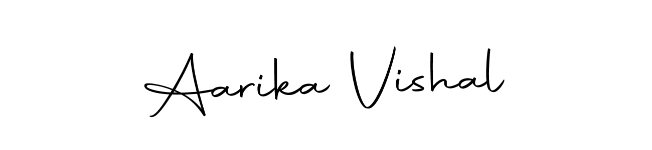 Make a beautiful signature design for name Aarika Vishal. Use this online signature maker to create a handwritten signature for free. Aarika Vishal signature style 10 images and pictures png