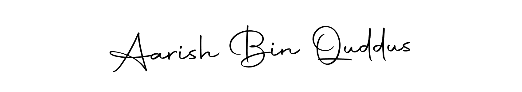 Use a signature maker to create a handwritten signature online. With this signature software, you can design (Autography-DOLnW) your own signature for name Aarish Bin Quddus. Aarish Bin Quddus signature style 10 images and pictures png