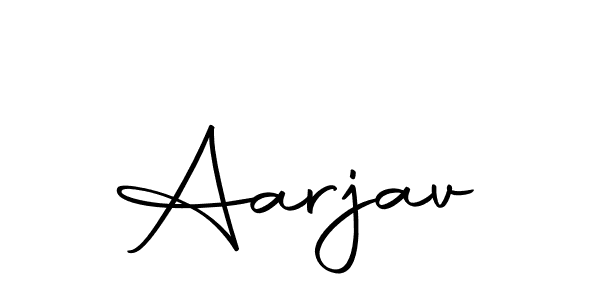 How to make Aarjav signature? Autography-DOLnW is a professional autograph style. Create handwritten signature for Aarjav name. Aarjav signature style 10 images and pictures png