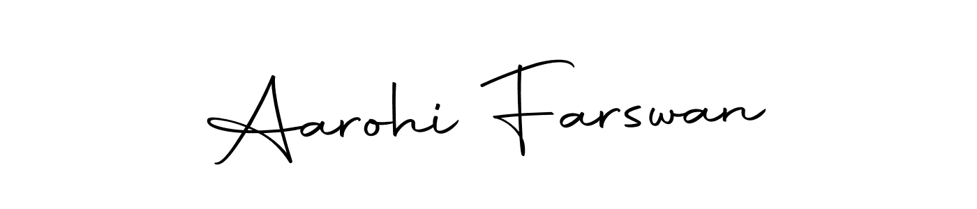 Use a signature maker to create a handwritten signature online. With this signature software, you can design (Autography-DOLnW) your own signature for name Aarohi Farswan. Aarohi Farswan signature style 10 images and pictures png