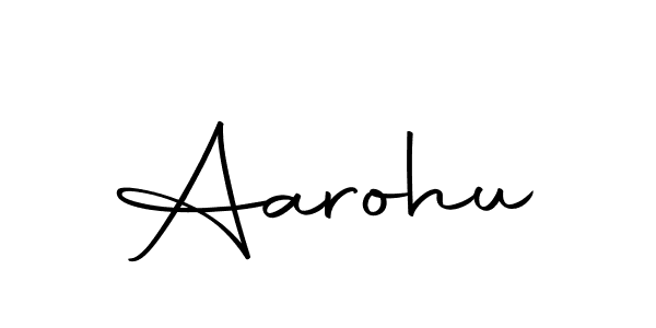 How to make Aarohu name signature. Use Autography-DOLnW style for creating short signs online. This is the latest handwritten sign. Aarohu signature style 10 images and pictures png