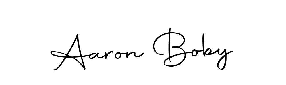 Create a beautiful signature design for name Aaron Boby. With this signature (Autography-DOLnW) fonts, you can make a handwritten signature for free. Aaron Boby signature style 10 images and pictures png