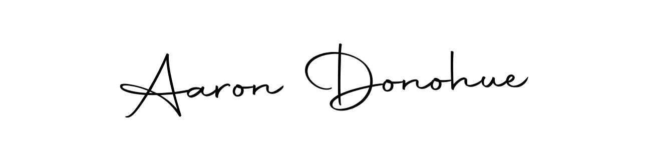 How to make Aaron Donohue name signature. Use Autography-DOLnW style for creating short signs online. This is the latest handwritten sign. Aaron Donohue signature style 10 images and pictures png