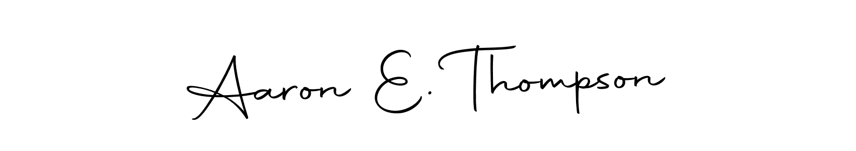 Design your own signature with our free online signature maker. With this signature software, you can create a handwritten (Autography-DOLnW) signature for name Aaron E. Thompson. Aaron E. Thompson signature style 10 images and pictures png