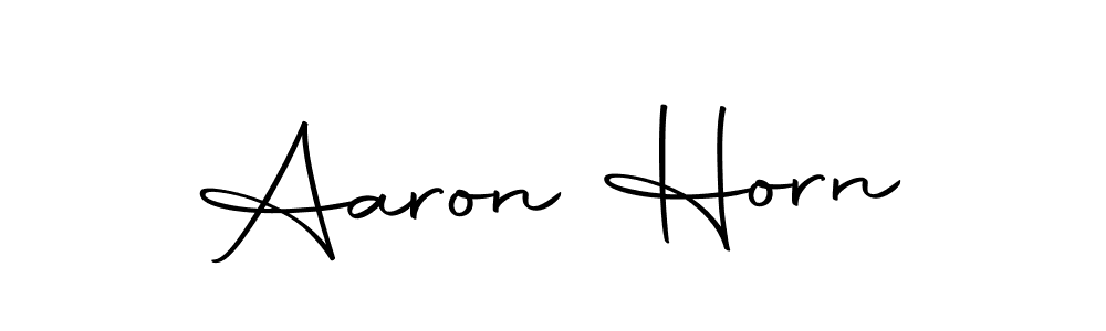 Make a beautiful signature design for name Aaron Horn. With this signature (Autography-DOLnW) style, you can create a handwritten signature for free. Aaron Horn signature style 10 images and pictures png