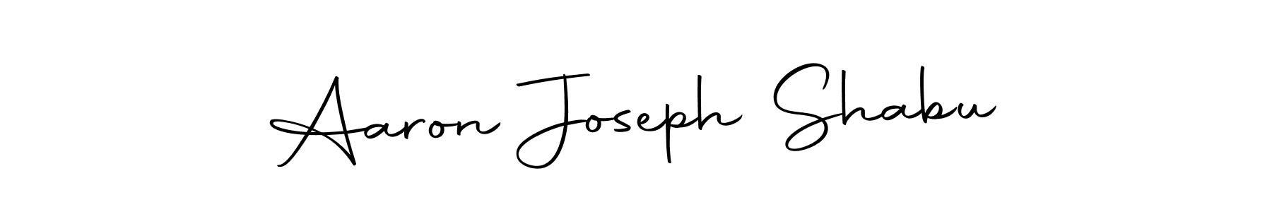 Design your own signature with our free online signature maker. With this signature software, you can create a handwritten (Autography-DOLnW) signature for name Aaron Joseph Shabu. Aaron Joseph Shabu signature style 10 images and pictures png