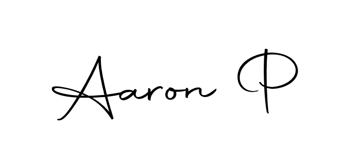 It looks lik you need a new signature style for name Aaron P. Design unique handwritten (Autography-DOLnW) signature with our free signature maker in just a few clicks. Aaron P signature style 10 images and pictures png