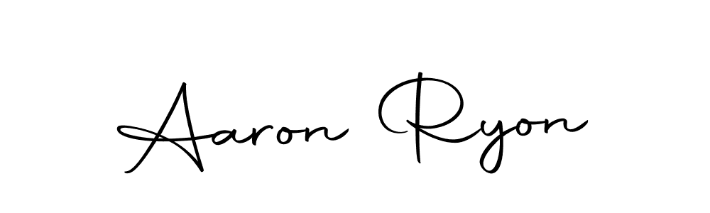 Design your own signature with our free online signature maker. With this signature software, you can create a handwritten (Autography-DOLnW) signature for name Aaron Ryon. Aaron Ryon signature style 10 images and pictures png