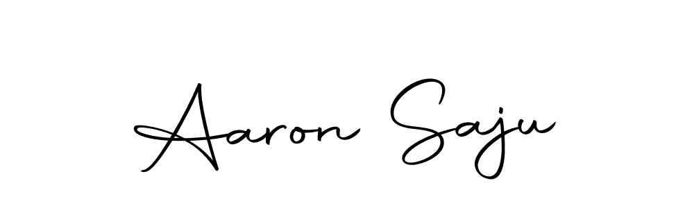 Create a beautiful signature design for name Aaron Saju. With this signature (Autography-DOLnW) fonts, you can make a handwritten signature for free. Aaron Saju signature style 10 images and pictures png